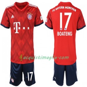 Divisa di Calcio Bayern Monaco Boateng 17 Bambino Prima 2018/2019